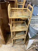 wicker shelf needs some repair