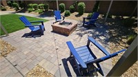 4PC OUTDOOR PATIO CHAIRS
