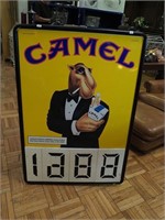 31 1/2" x 45 1/2" Camel cigarette tin sign