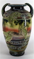 Moriage Satsuma Vase With Birds