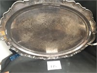 Silver Plated Heavy Serving Tray