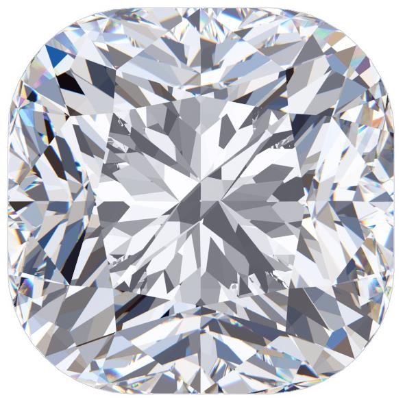 Cushion 2.50 carats F VS1 Certified Lab Diamond