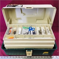 Plano 3-Tier Tacklebox Filled With Fishing Items