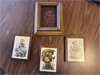 (4) Framed plaques/Pictures