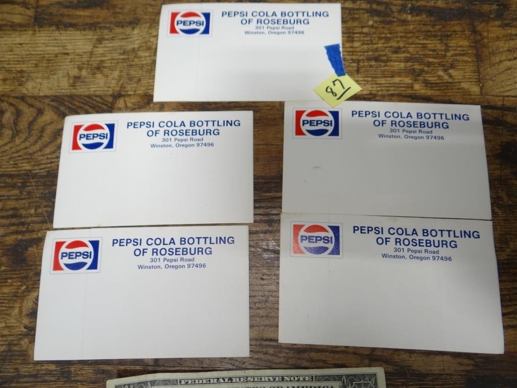 5ct Pepsi Cola Bottling of Roseburg Stickers