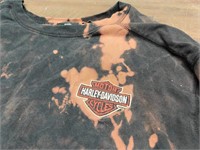 Bleached Harley Davidson Long Sleeve Shirt