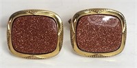 Cuff Links Goldstone 1/20 12K Gold Filled Speidel