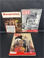 Two Life Magazines/Esquire Magazine from 1964