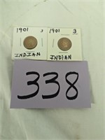 Pair of Indian Head Pennies