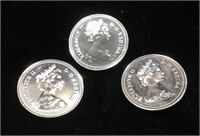 Coins -Canada 5 Cents 1979-80-85