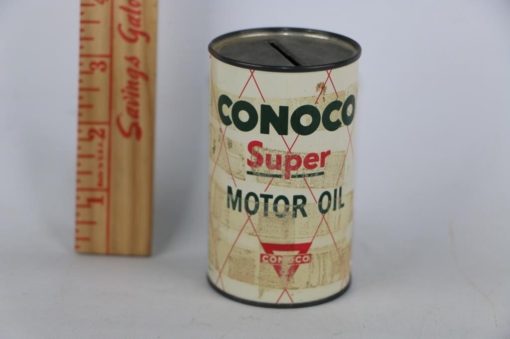 Conoco Super Motor Oil Coin Bank