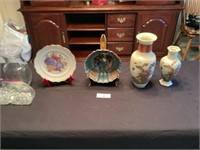 Group of vases & dishes
