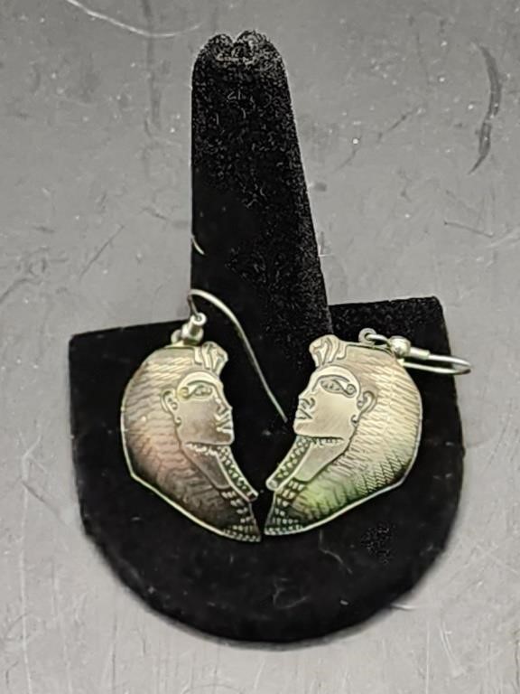 Vintage Egyptian Face  earrings