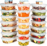 Pack Plastic Food Storage Containers 54pc