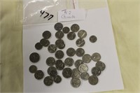 LOT OF 42 CANADIAN COINS