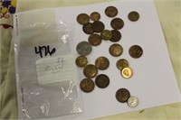 LOT OF 22 ENGLAND COINS