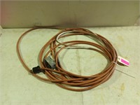 50 ft extension cord has had a few repairs heavy