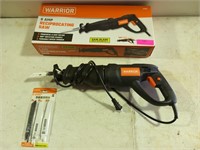 Warrior 6 amp reciprocating saw with new blades