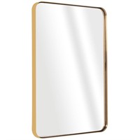 18x24 Mirror Gold Bathroom Mirror Rectangle Wall