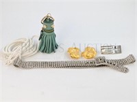 (5 PC) FASHION BELTS / BUCKLES / TASSELS