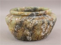 Chinese Green Jade Dragon Bowl