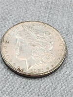 1881-0 Morgan Silver dollar