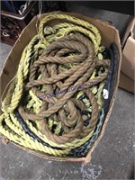BOX OF ASSORTED ROPE