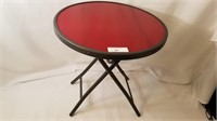 Round Red Folding Table - Smaller