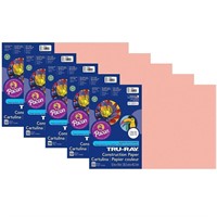 Tru-Ray Construction Paper, Salmon, 12" x 18",