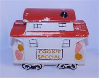 1961 McCoy Pottery railroad train caboose cookie