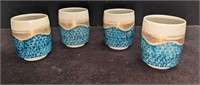 4 Vintage Japanese Porcelain Tea Cups