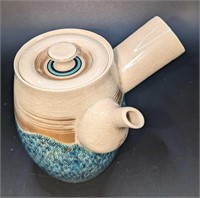 Vintage Japanese Porcelain Side Handle Teapot