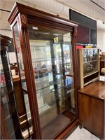 Large Contemporary Sliding Door Curio Cabinet