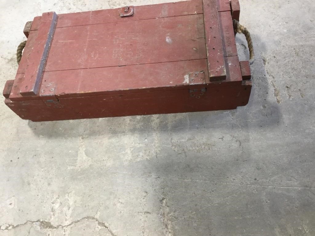 Wooden Ammo Crate - 30" x 14" x 6"