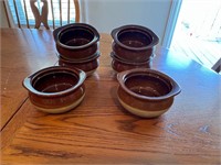 Brown glaze bowls