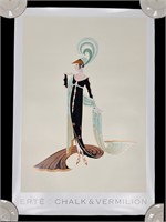 1992 Erte "Directorie" Chalk & Vermillion Print