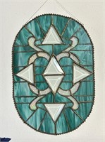 Stained glass geometric design