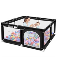 Suposeu Baby Playpen, Sturdy and Safety Playard wi