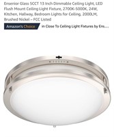 Ensenior Glass 5CCT 13 Inch Dimmable Ceiling Light