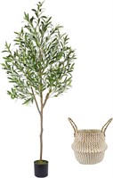 $69 - Artificial Olive Tree, 6ft Tall Fake Olive