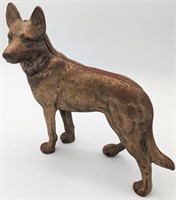 Hubley Painted Cast Iron German Shepard Figure