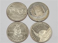 4- US Commemorative Half Dollar Coins