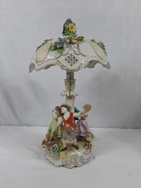 Hand painted decorative lamp