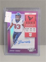 Jordan Thomas Rookie Autographed Card- 2018