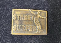 VINTAGE 1976 Street Surfer Collectable Belt Buckle