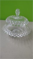 Beautiful Covered Butter Dish  EAPG Bryce Bros /