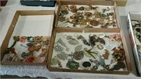 Three boxes of miscellaneous jewelry