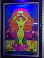 Vintage Blacklight Poster " Desert Flower"