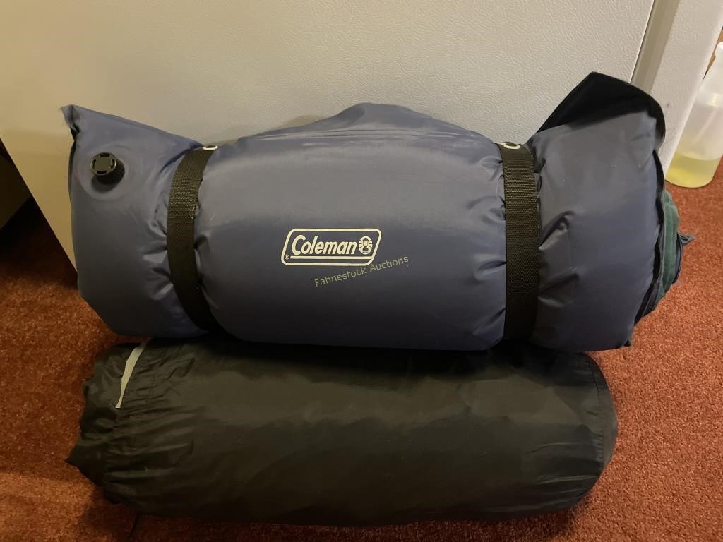 Coleman backpacking tent & mattress