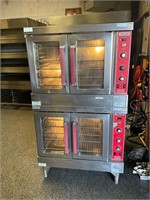 Vulcan gas double stack convection oven